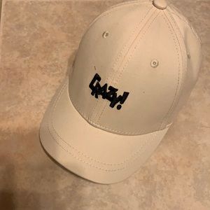 Cream color hat double adjust strip